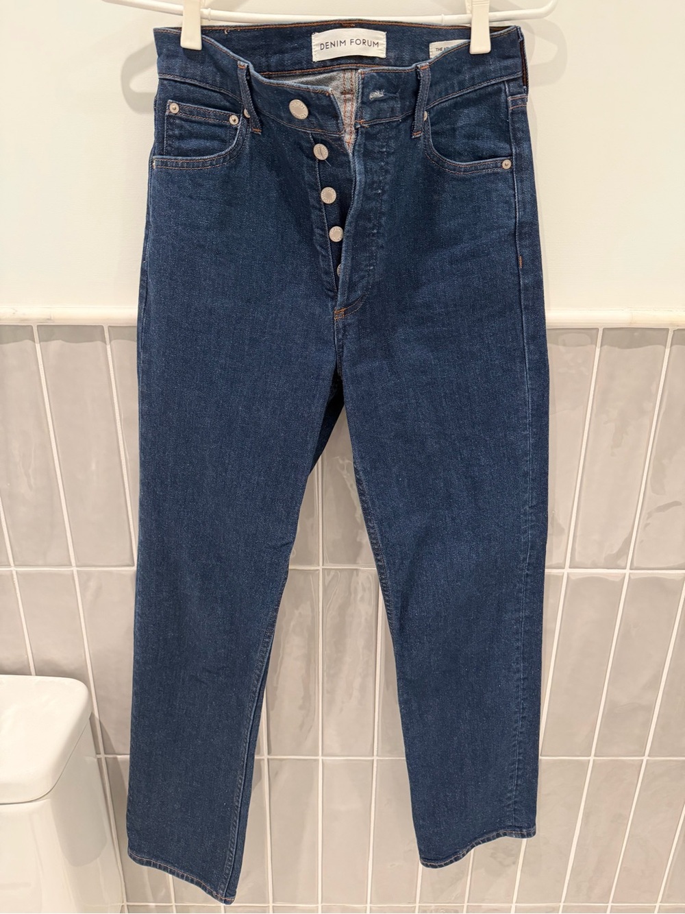 Denim Forum The Arlo High Rise Straight Jean